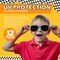 4E's Novelty 12 Pack Kids Race Car Checkered Sunglasses Bulk with UV400 Protection - Ideal for Race Car Theme Birthday Decor